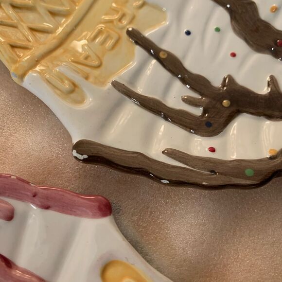 Ice Cream Novelty Serving Platter Plates Living Art - Picture 7 of 7